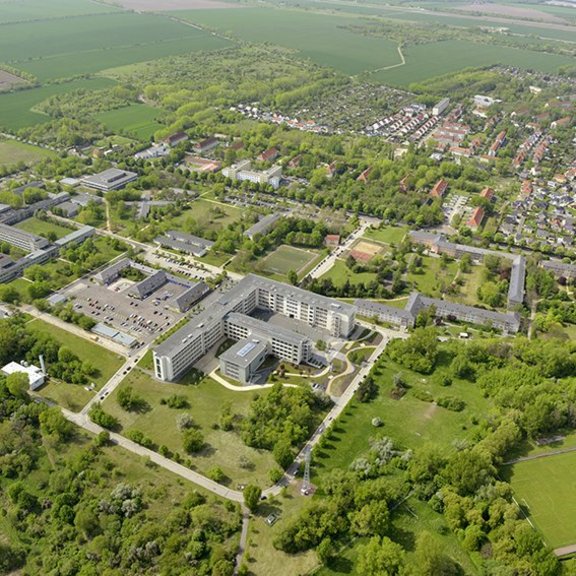 Luftaufnahme des Campus Merseburg